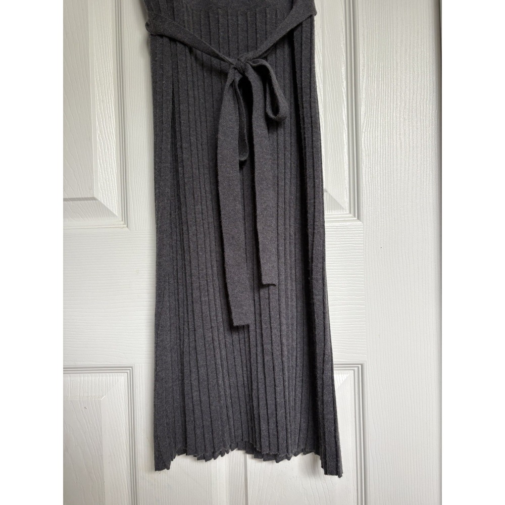 Barneys New York grey silk and cashmere long Dress Size small Luxury Resort - Picture 4 of 7